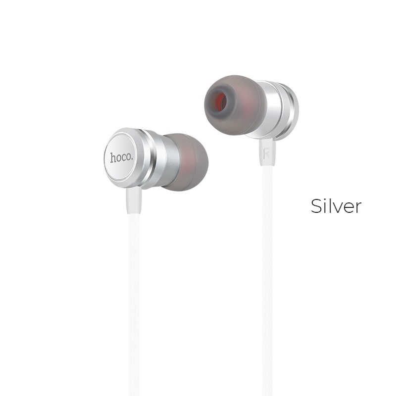 Auricolari Hoco Ling Sound Metal M16 con microfono silver