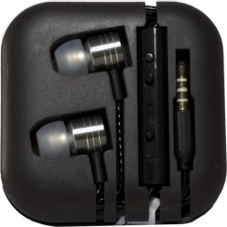Auricolari Metal con microfono neri