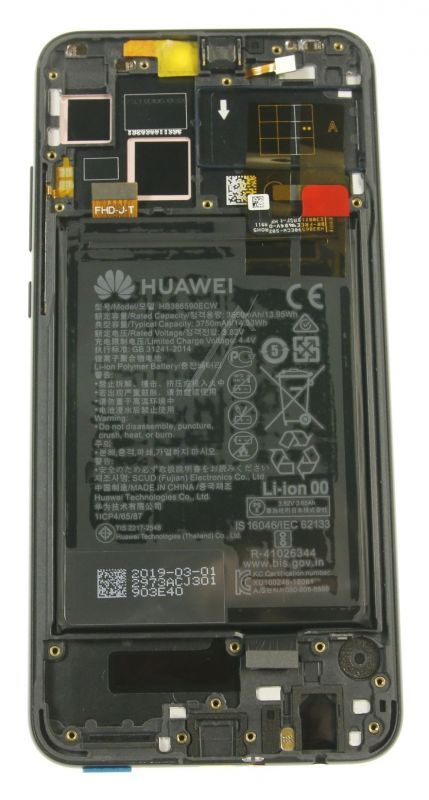LCD originale Huawei Honor 8X Nero con Batteria Originale