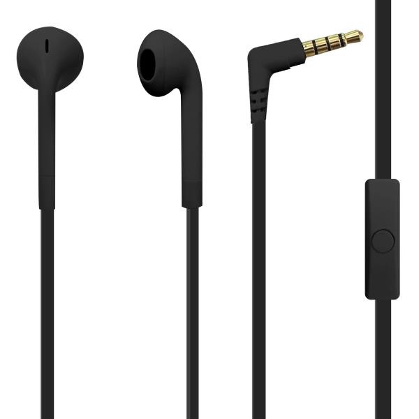 AURICOLARI STEREO CON MICROFONO E CONTROLLO REMOTO BLACK