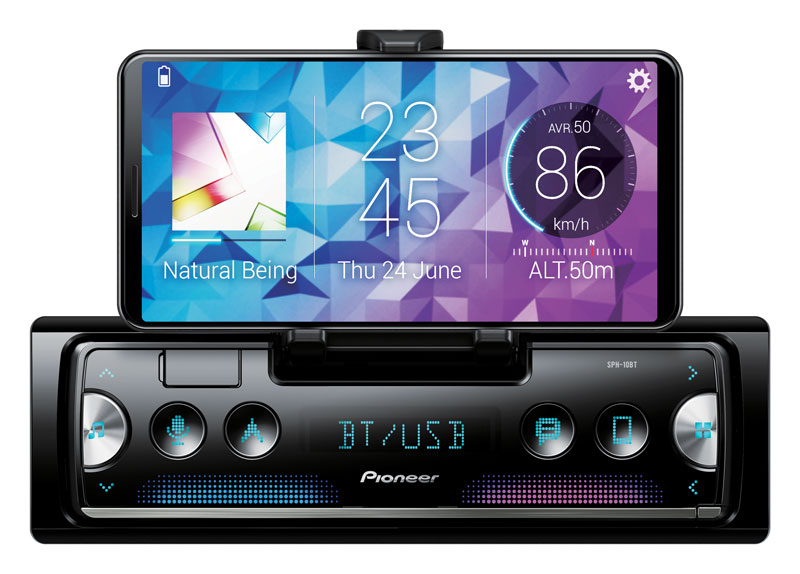 Autoradio 1DIN Pioneer con Bluetooth, USB e Spotify. Si connette ad iPhone e dispositivi Android