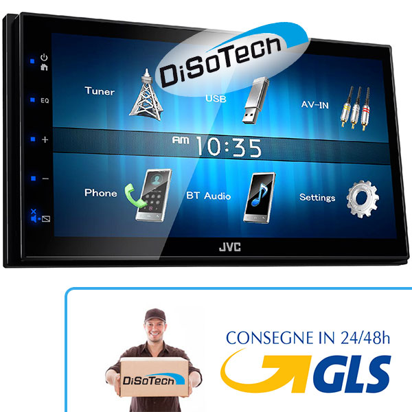 Autoradio 2Din JVC KW-M24BT senza lettore CD