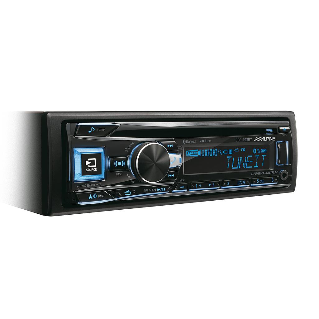 Autoradio Alpine con CD, USB, Bluetooth, 2 PreOut e connessione su Facebook