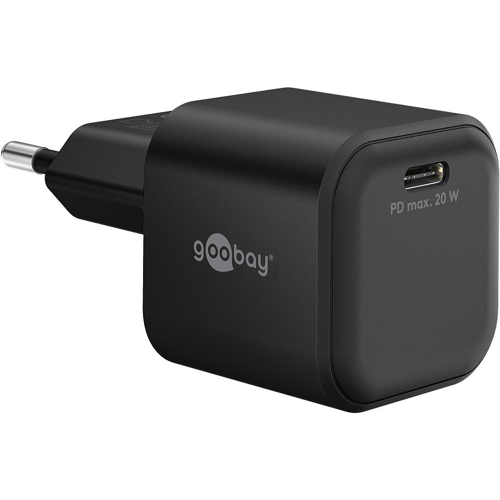 Caricatore Goobay Rapido USB-C QC 20 W - Nero