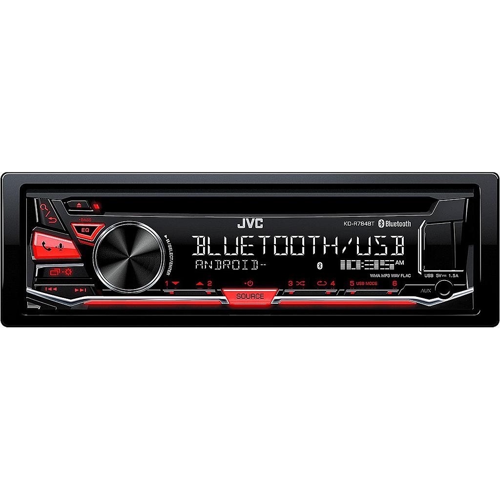 Autoradio JVC 1 Din KD-R484 Con USB AUX CD