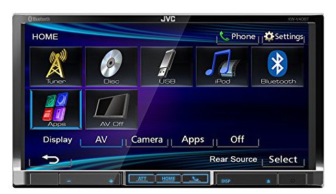 Autoradio Jvc doppio din con Bluetooth, Cd e Usb frontalino fisso