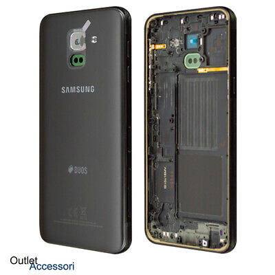 Back cover originale Samsung Galaxy J6 2018 SM-J600FN nera