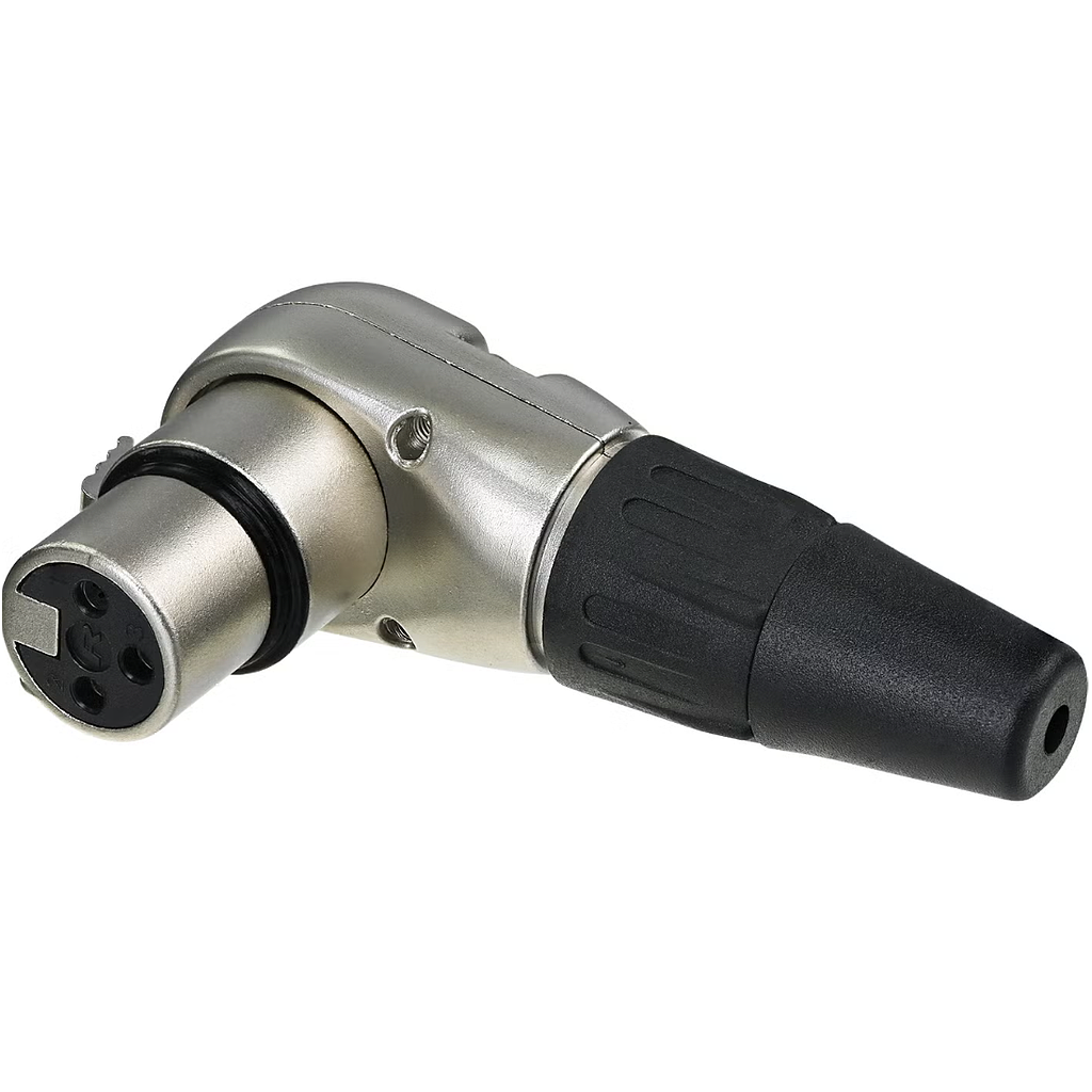 [RC3FR] XLR CANNON VOLANTE 3 POLI FEMMINA AD ANGOLO 90°