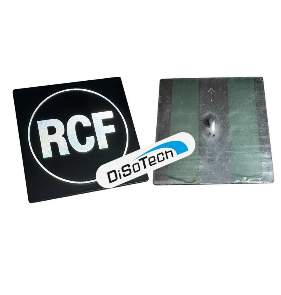 Etichetta Marchio rete Logo RCF Quadrato 6CM x 6CM
