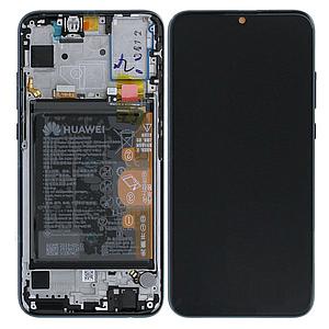[02352QMT] Display Lcd completo di touch screen con frame e batteria Originale per Huawei Honor 20 Lite HRY-LX1T - Nero