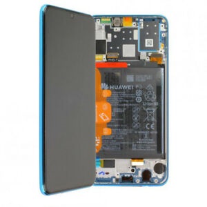 [02353FQE] Display lcd con frame originale Huawei  P30 Lite New edition MAR-LX1B blu
