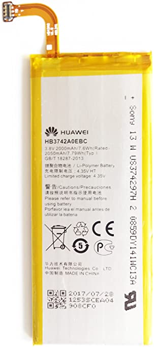BATTERIA ORIGINALE HUAWEI HB3742A0EBC LIION HUAWEI ASCEND P6 g