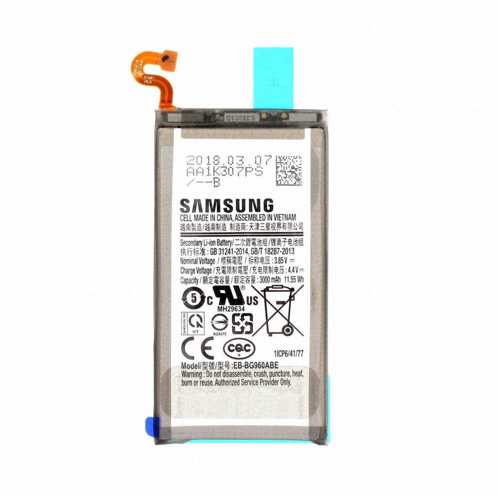BATTERIA ORIGINALE PER SAMSUNG GALAXY S9 PLUS-SM-G960F,EB-BG960ABE GH82-15963A