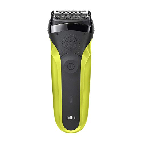 [300SNEROVERDE] Braun Series 3 300 Barba, Nero/Verde Elettrico
