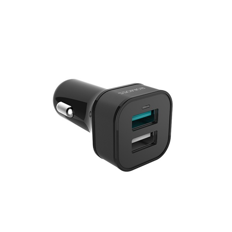 [AU30Q] Caricabatterie da auto Romoss 2xUSB - 30W - Quick Accendisigari Charge 3.0 - AU30Q