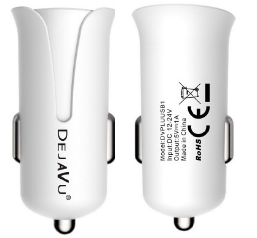 [15365] CARICATORE DA AUTO 1USB DEJAVU 1A WH