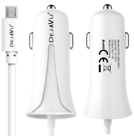 CARICATORE DA AUTO MICRO USB DEJAVU 1A