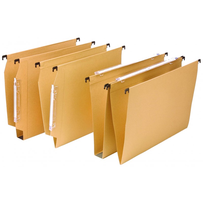 Cartelle sospese avana 39cm per cassetto colore avana