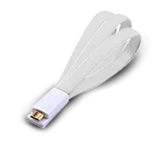 [13725] CAVO 1,5MT DATI E RICARICA ATLANTIS SMARTIX MAGNETICO LIGHTNING MICROUSB BIANCO