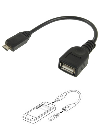 [CL1631] Cavo Adattatore OTG Micro USB - USB