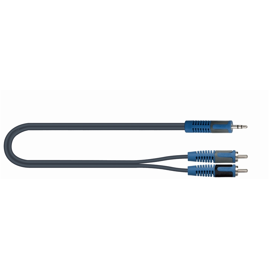 Cavo assemblato adattatore Quiklok Jack 3.5 stereo /2 RCA maschio 2mt 150-2