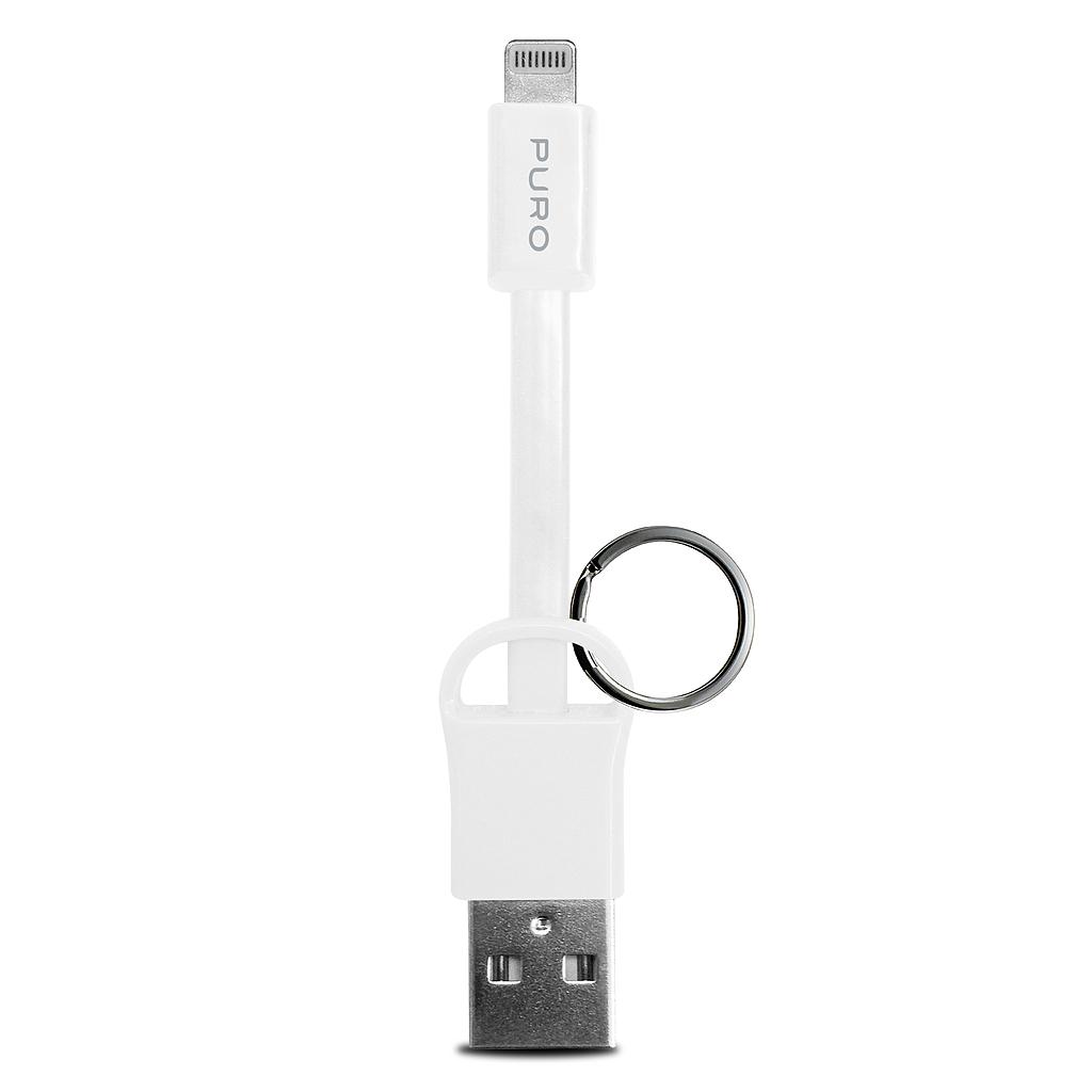 CAVO DATI E RICARICA PURO LIGHTNING IPHONE/IPAD/IPOD CON PORTACHIAVI