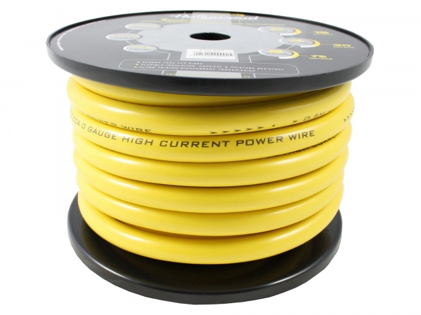 Cavo di alimentazione da 53mm Giallo Car audio CCA PCB 0