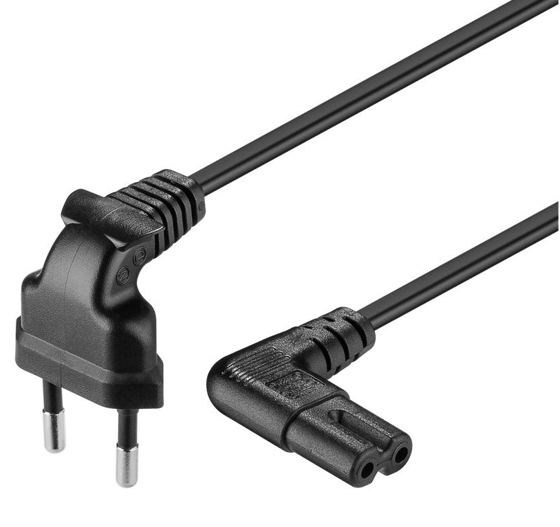 [DST-00322] Cavo di rete EURO 220V spina 90° 5mt