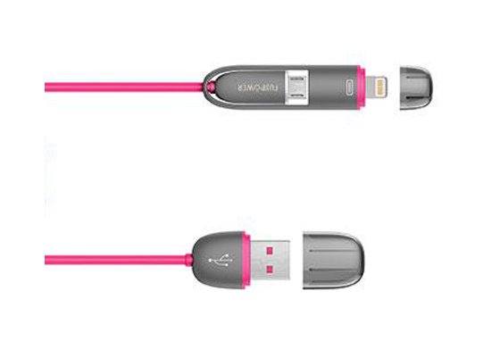 CAVO DI RICARICA MICRO/LIGHTNING PINK