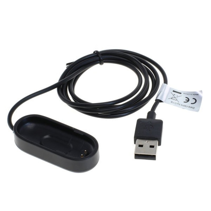 Cavo di ricarica USB per Smartwatch Xiaomi Mi Band 4 - Nero