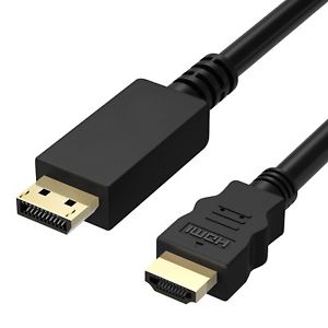 Cavo Displayport a presa Hdmi 1m - Nero