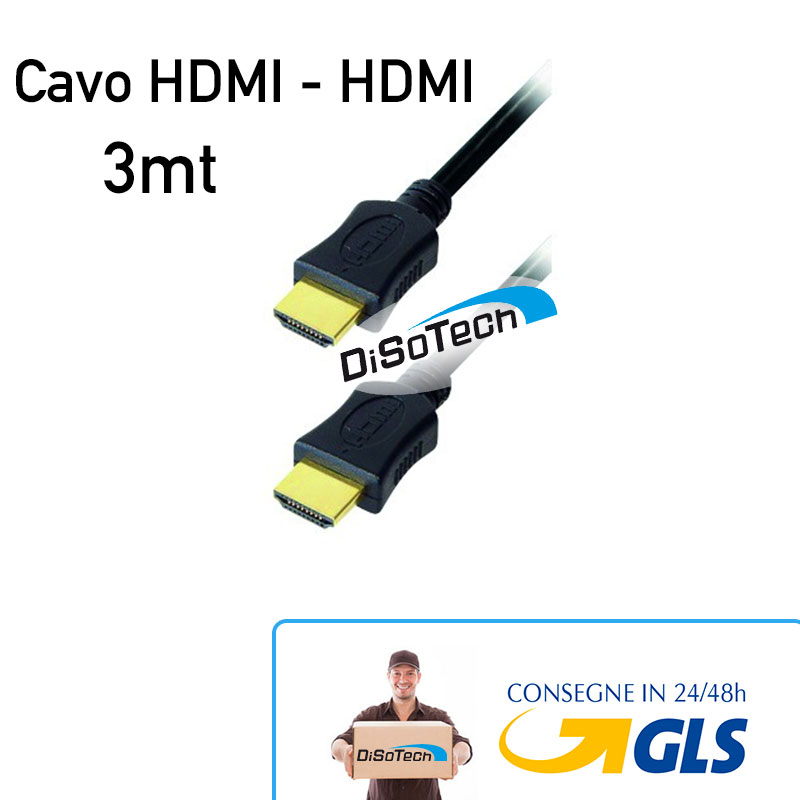[DST-00019] Cavo HDMI - HDMI 3m HQ