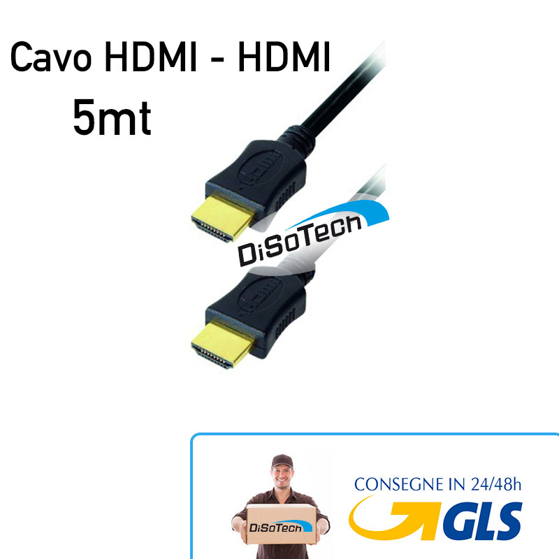 Cavo HDMI - HDMI 5m HQ