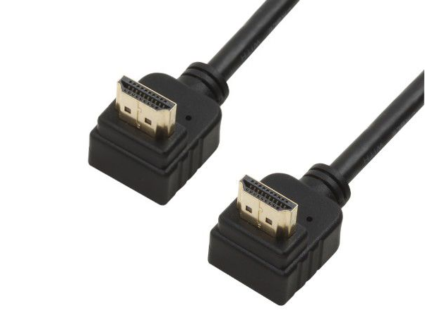 Cavo HDMI - HMDI 1,5mt con connettori angolari 90° 4K Nero