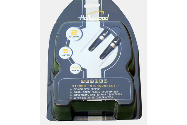 [PRO225] Cavo Hollywood pro RCA-RCA 5mt