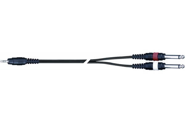 [30.00239] Cavo Jack 3,5 doppio Jack 6,3 Quiklok