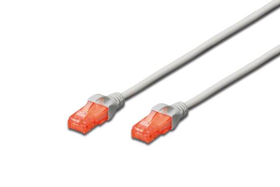 CAVO RETE UTP CAT 6 3MT GRIGIO NON SCHERMATO