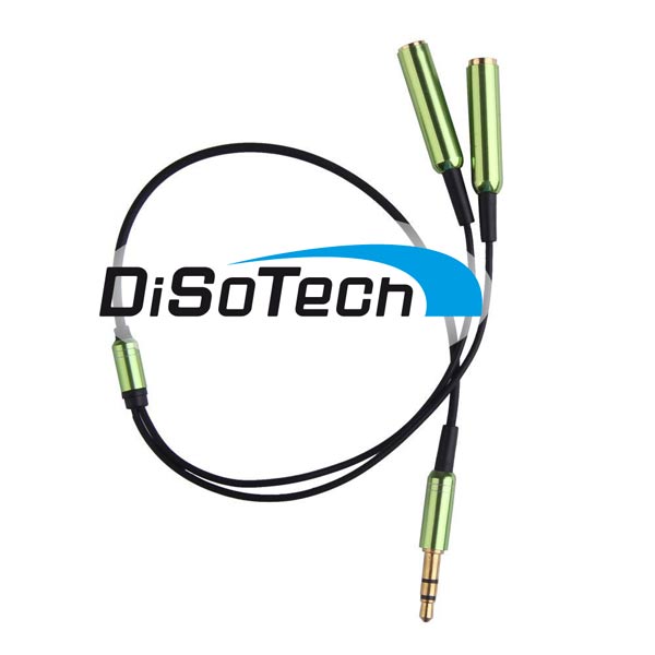 Cavo sdoppiatore Jack 3,5mm x2 jack 3,5mm alta qualit&agrave;