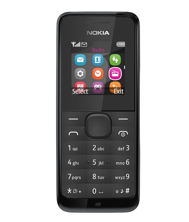 [15124] CELLULARE ASHA 105 DUAL SIM NOKIA BLACK