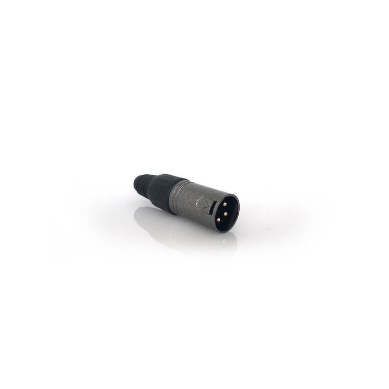 Connettore Cannon XLR M 3 Pin dorati