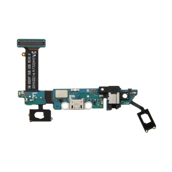 [72-DST] Connettore di ricarica Samsung S6 G920 con microfono e tasto home