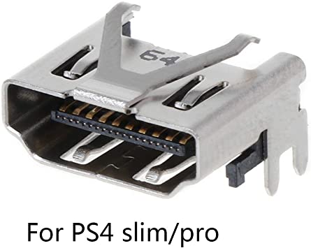 [DST-03607] Connettore presa HDMI 19 Pin montaggio orizzontale in smd per Sony Playstation 4 Slim - PS4 Slim