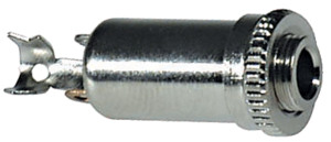 Connettore presa Jack 3.5 mm stereo femmina in metallo da pannello