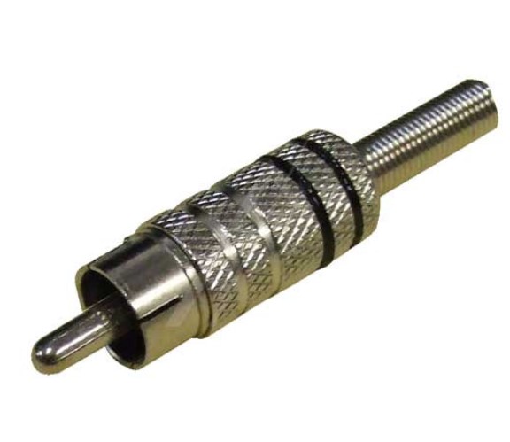 Connettore RCA in Metallo Nero