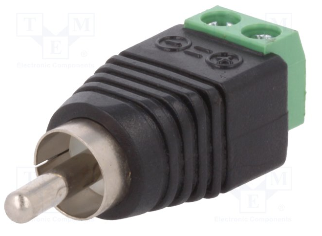 [RCA-M-TB] Connettore RCA mono Maschio - Morsetto