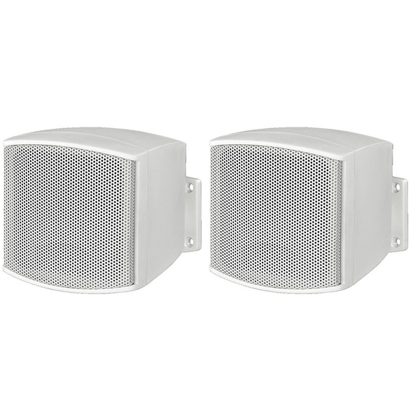 COPPIA CASSE PASSIVE MINI ALTOPARLANTI 8ohm 20W Monacor BIANCO