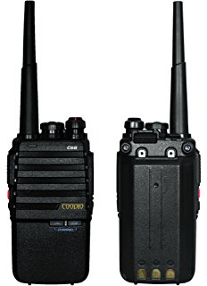 Coppia Walkie Talkie Ricetrasmettitore UHF 16 Canali Ricetrasmittente con Auricolare