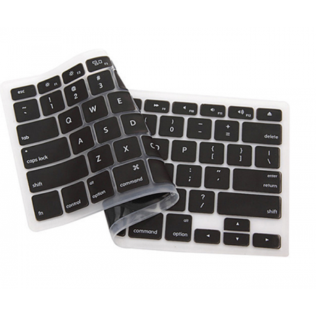 Cover Copritastiera Nera in silicone per Macbook  - Tastiera Spagnola