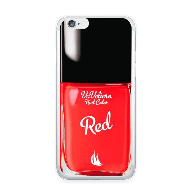 COVER IPHONE 6 SMALTO ROSSO