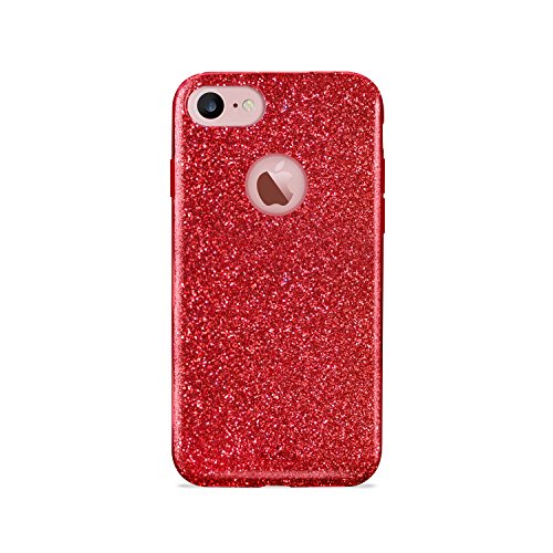 [IPC747SHINE-RED] Cover Rossa brillante per iPhone 7 PURO